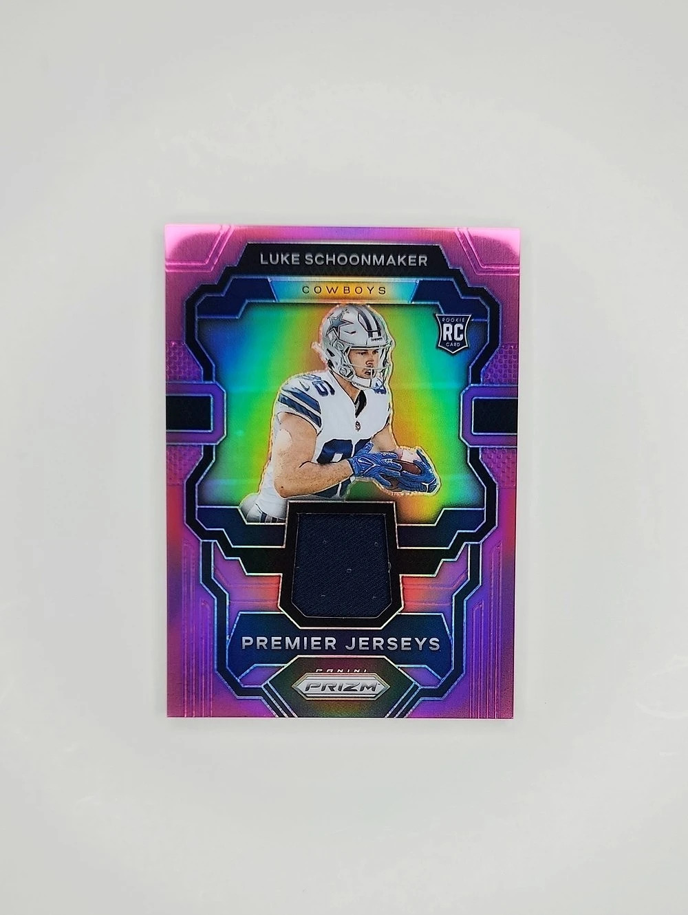 Luke Schoonmaker ~ 2023 Prizm Pink ~ Jersey Patch ~ Rookie